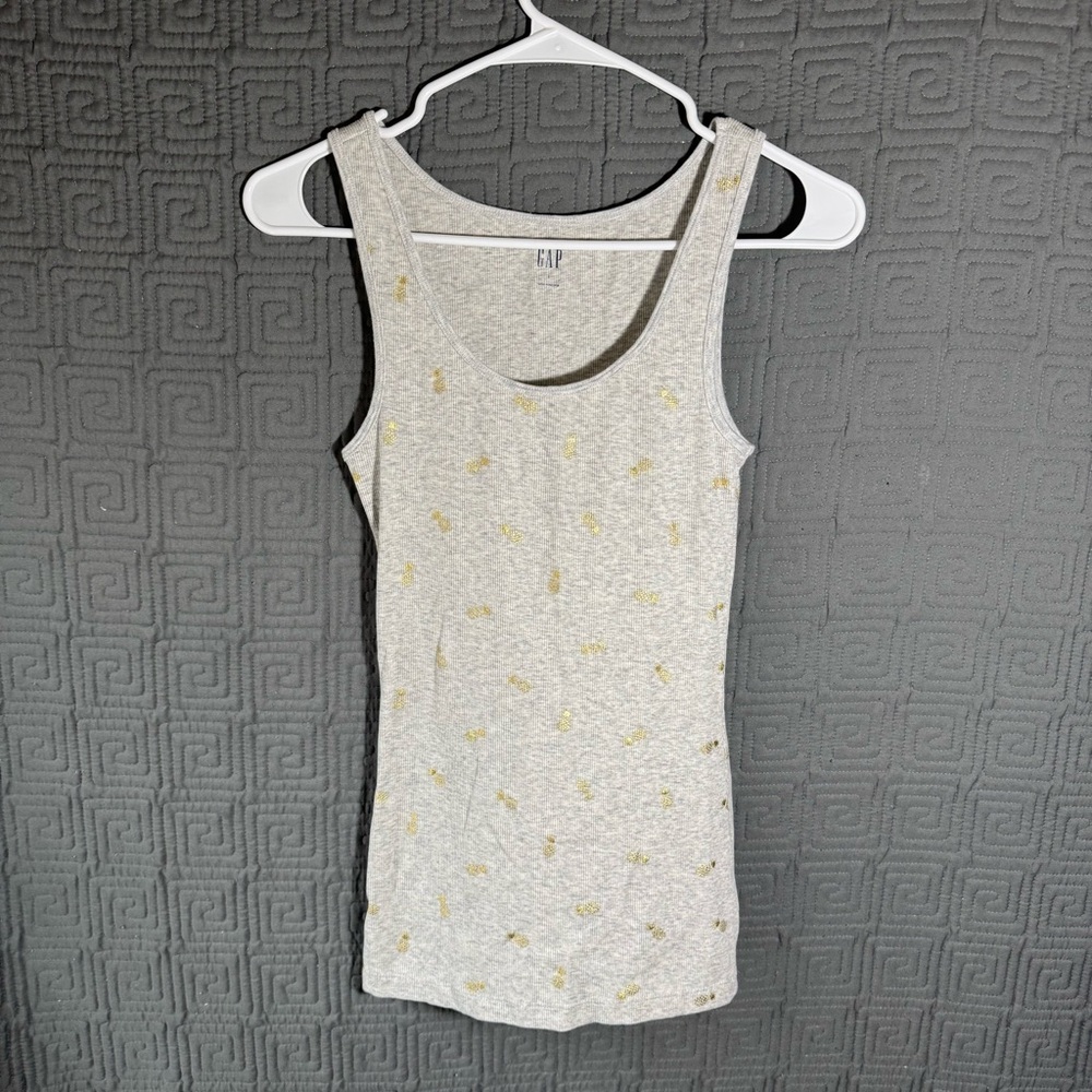 Gap Tank Women’s Size Small Grey Gray Pineapple